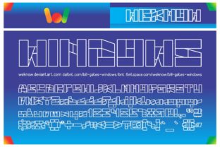 Big Windows: A Blocky, Techno-Themed Display Font for Modern Design