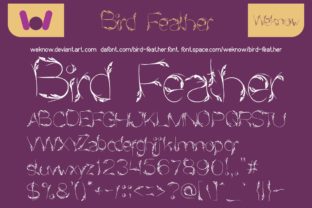 Bird Feather: A Natural and Organic Font for Exquisite Design Projects