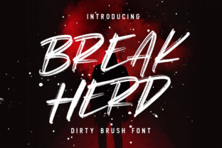Break Herd: A Bold Display Font for Eye-Catching Visuals