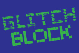 Glitch Blocks Family for Tech-Inspired Designs