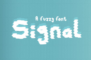 Signal: A Fuzzy, Static-Induced Display Font for Modern Design