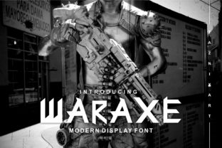 Waraxe Font for Gaming and Sports Projects